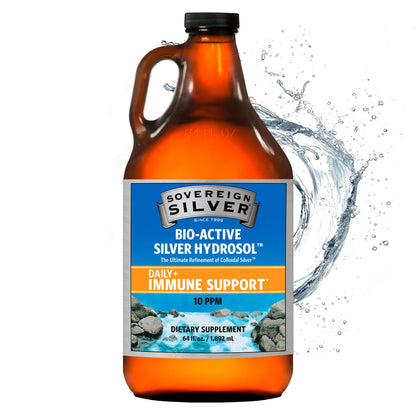 Sovereign Silver Colloidal Silver Hydrosol 10ppm | 64fl oz Value Size