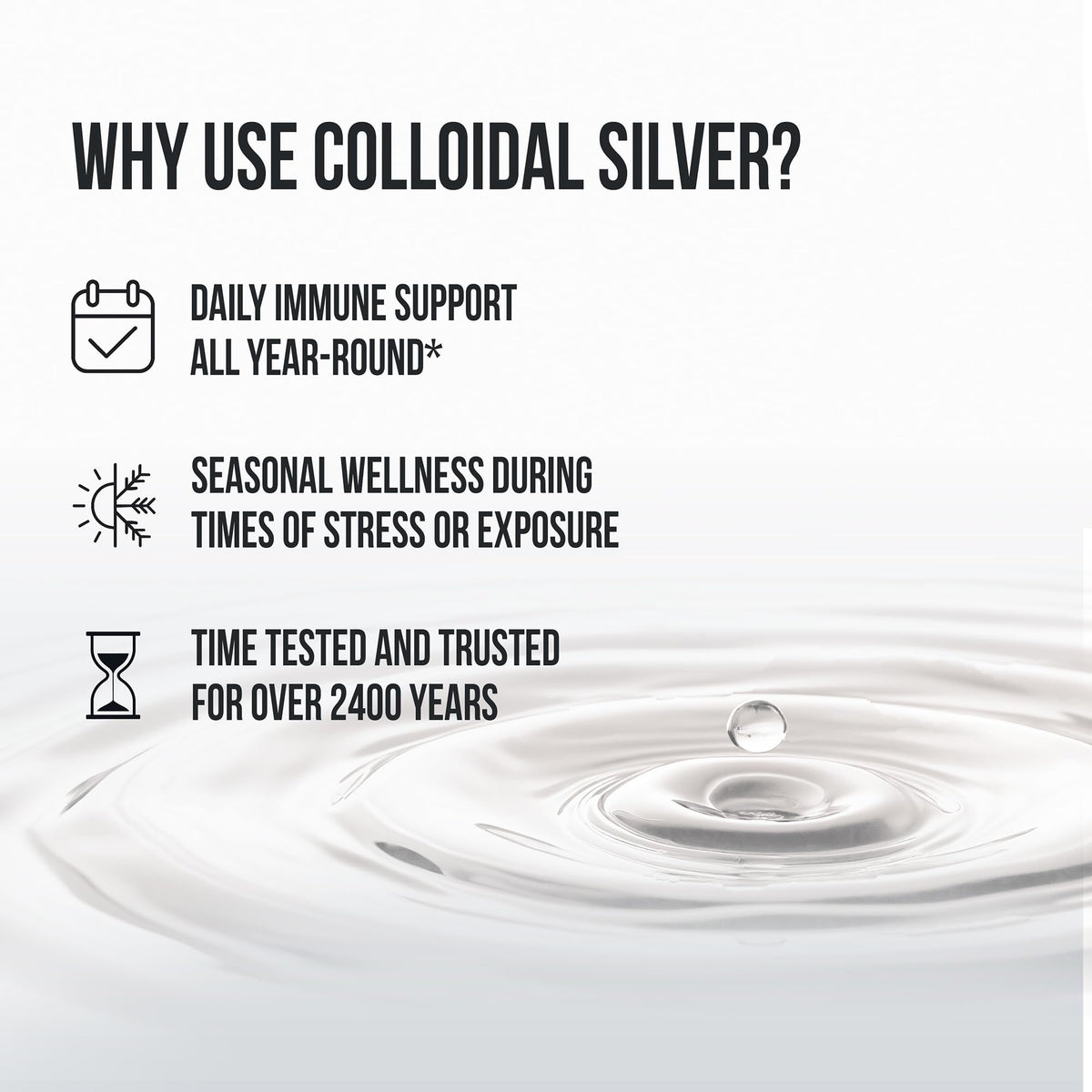 Sovereign Silver Colloidal Silver Hydrosol – 10 ppm, 32 oz