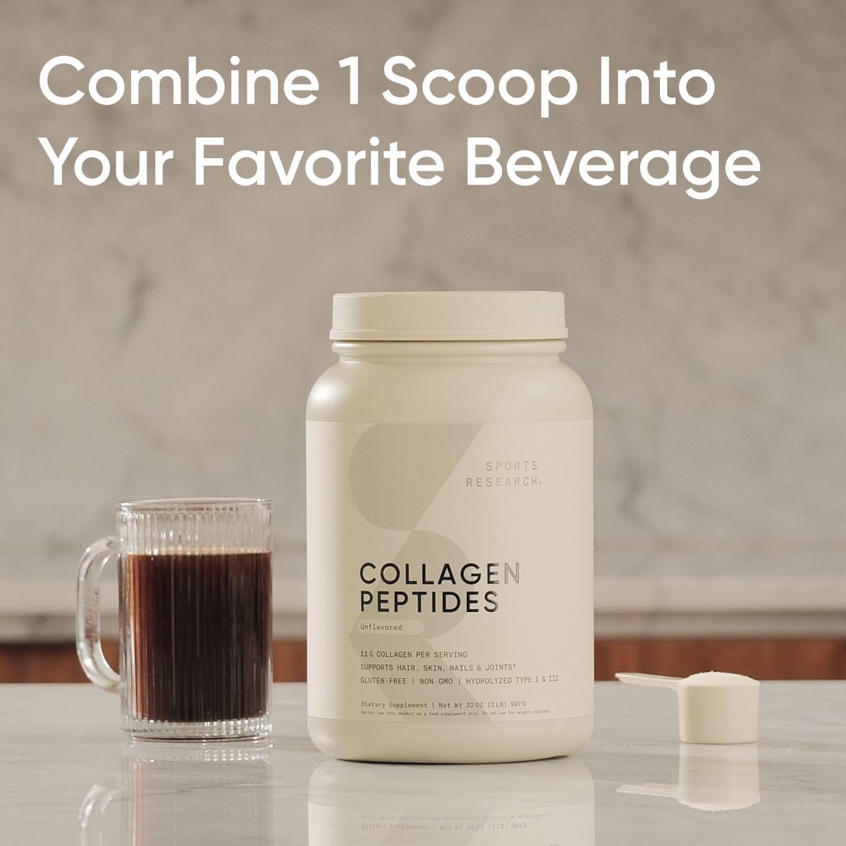 Sports Research Collagen Peptides Powder