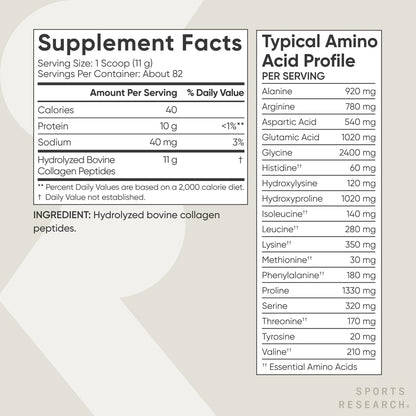 Sports Research Collagen Peptides Powder