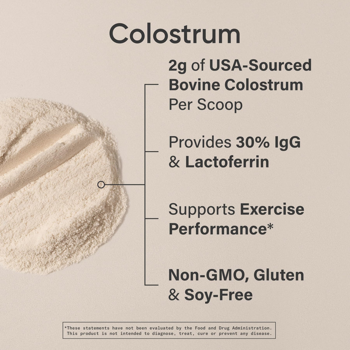 Sports Research Calostro Bovino en Polvo – Fácil de Mezclar, Superalimento de un Solo Ingrediente para la Salud Intestinal y Apoyo Rico en IgG – de Origen Estadounidense, sin OGM, sin Gluten – 75 Porciones (Sin Sabor)