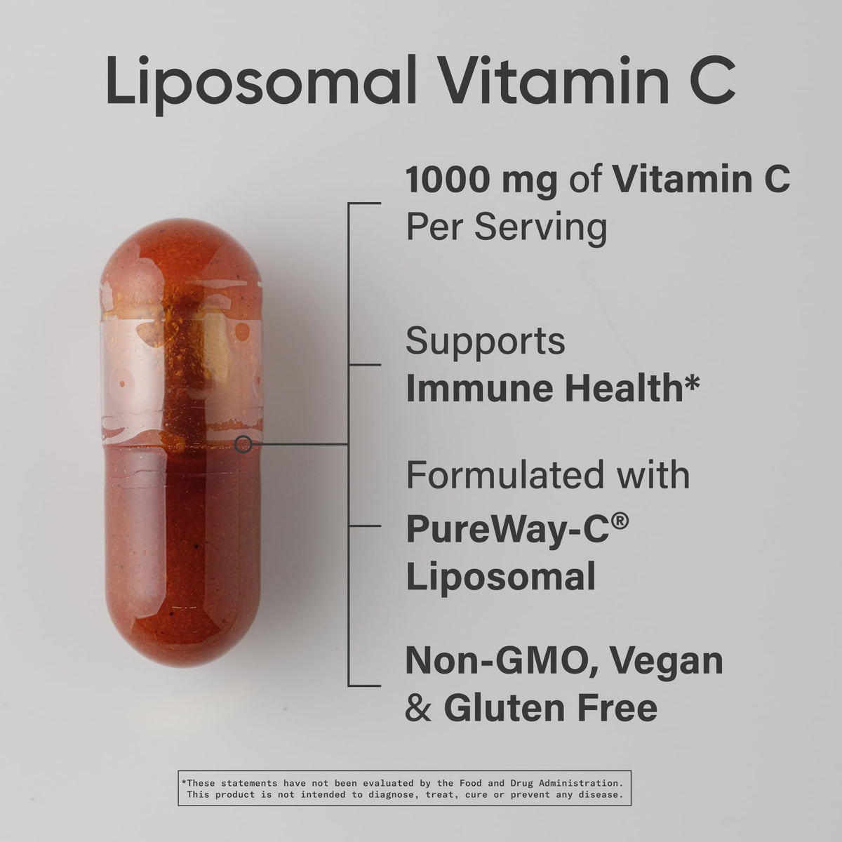 Sports Research High Potency Liposomal Vitamin C 1000 mg – Vegan, Non-GMO, Gluten Free | 180 Veggie Capsules - Calm Era