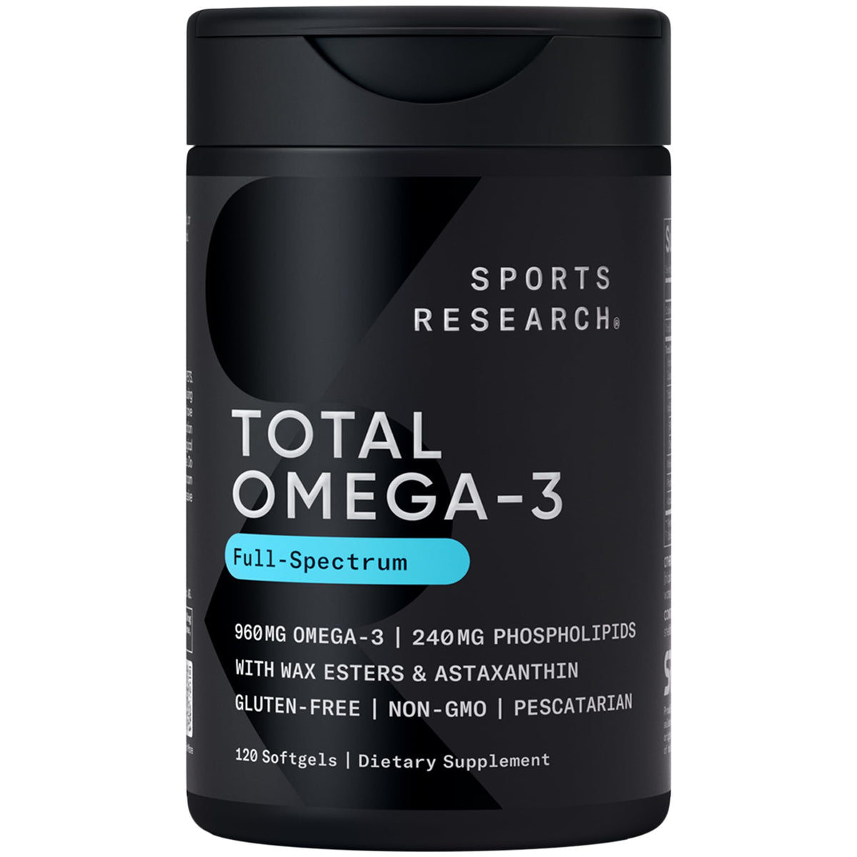 Sports Research Total Omega-3 Fish Oil 2200mg — EPA & DHA from Krill, Salmon & Pollock | 120 Softgels - Calm Era