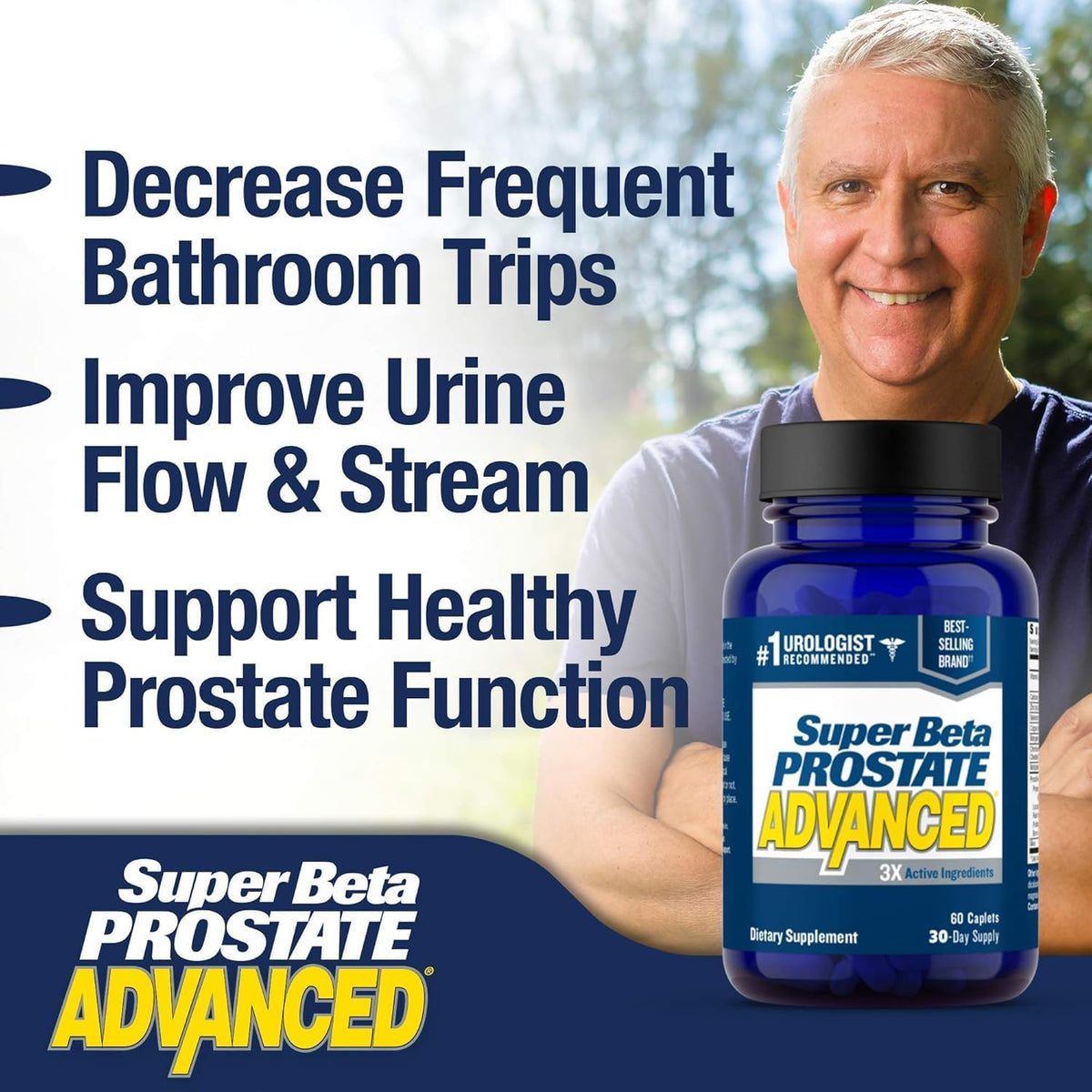 Super Beta Prostate Advanced: Apoyo Prostático con Beta Sitosterol (Paquete de 2)