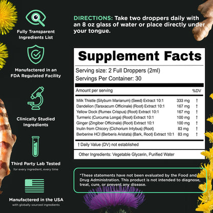 SuperBonsai Super Liver Support – Milk Thistle Liquid Formula | 3-Pack - Calm Era