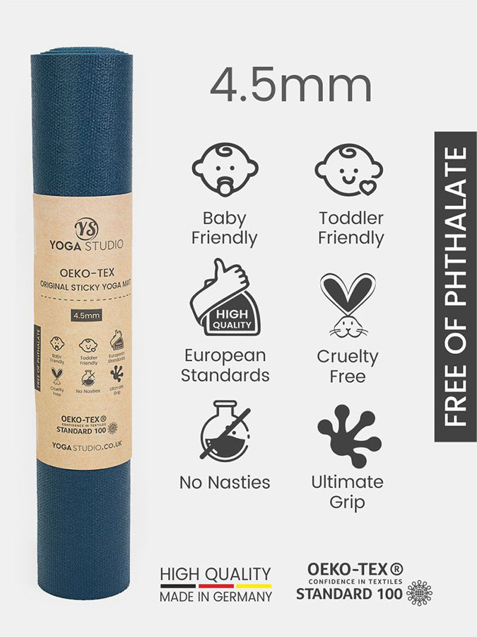 Esterilla de Yoga Oeko-Tex Yoga Studio Adherente 4.5mm