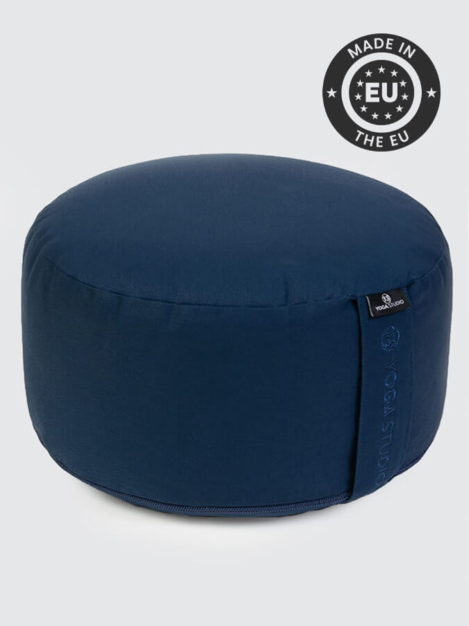 Yoga Studio Cylinder Meditation Cushion – Large | Firm Support for Seated Practice