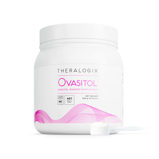 Theralogix Ovasitol Inositol Powder – 400 g (180 Servings) | Myo-Inositol & D-Chiro Inositol for Hormone Balance & Ovarian Function, NSF Certified - Calm Era