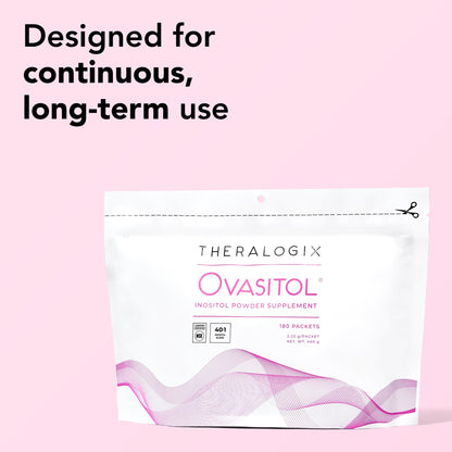 Theralogix Ovasitol Inositol Powder Packets – 90-Day Supply, NSF Certified - Calm Era