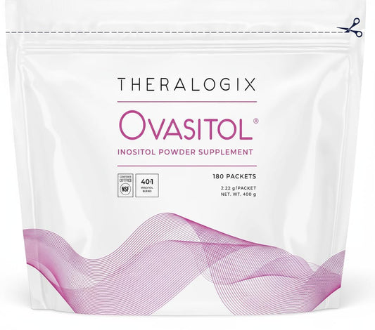 Theralogix Ovasitol Inositol Powder Packets – 90-Day Supply, NSF Certified - Calm Era