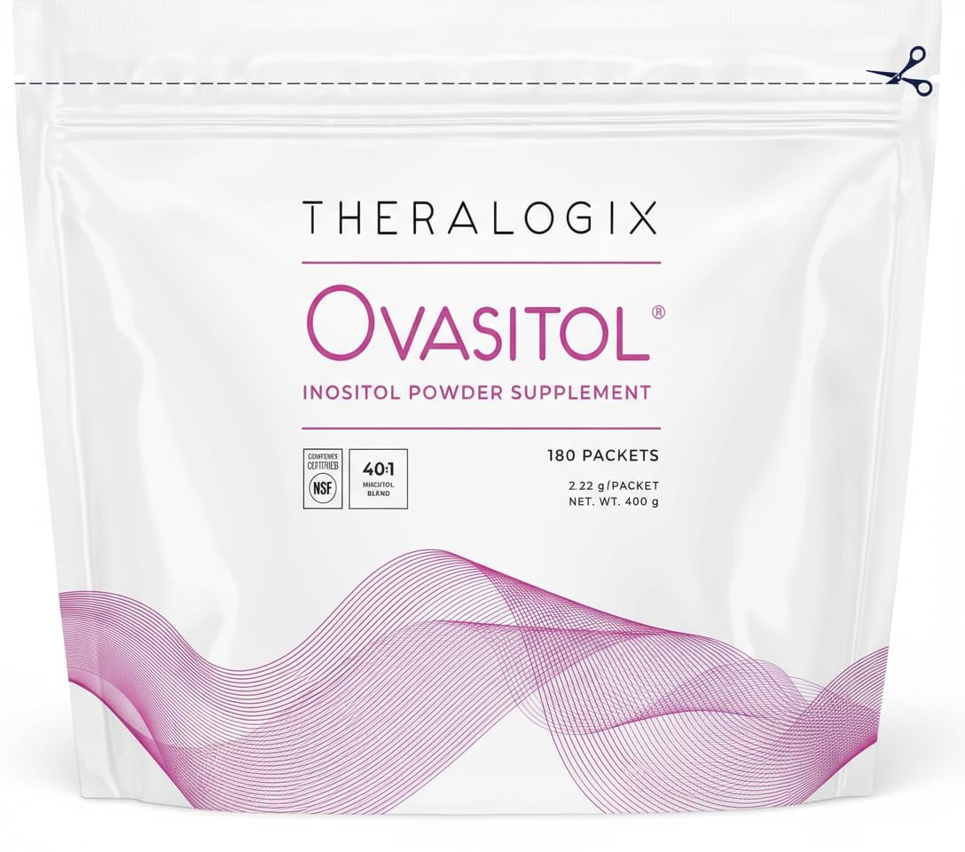 Theralogix Ovasitol Inositol Powder Packets – 90-Day Supply, NSF Certified - Calm Era