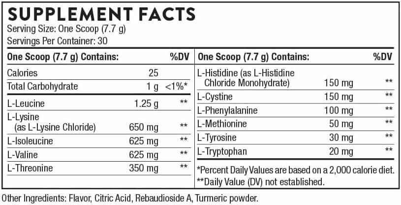 THORNE Amino Complex – Clinically Validated EAA & BCAA Powder (Pre/Post-Workout) – NSF Certified for Sport – Lemon - Calm Era