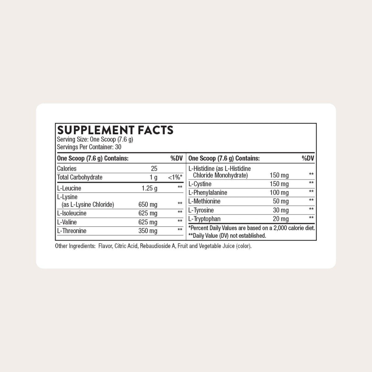 THORNE Amino Complex Aminoácidos Esenciales y Ramificados en Polvo Validados Clínicamente Certificado por la NSF