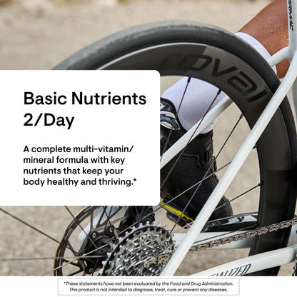 Thorne Basic Nutrients 2/Day – Multivitamínico Diario, sin Gluten ni Lácteos (60 Cápsulas)