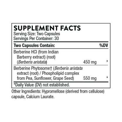 THORNE Berberine Dual Action with Phytosome Plus | Heart & GI Support