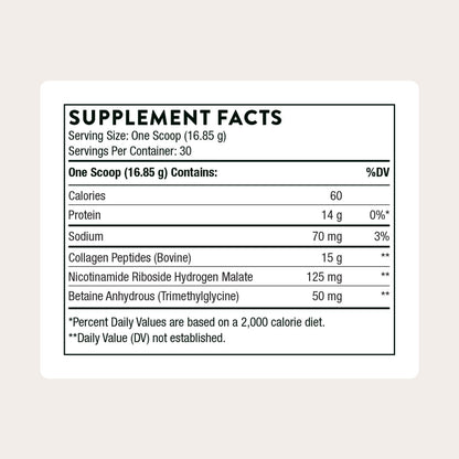 THORNE Collagen Fit – Péptidos de colágeno con nicotinamida ribósido 30 porciones