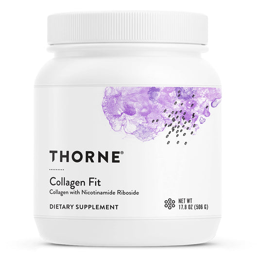 Thorne Collagen Fit dietary supplement container on a white background