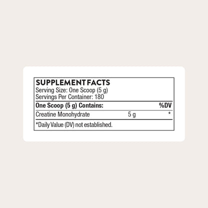 THORNE Creatine – Micronized Creatine Monohydrate Powder, 5 g Serving, 180 Servings, NSF Certified for Sport - Calm Era
