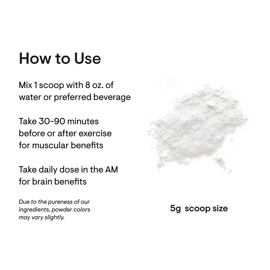 THORNE Creatine - Micronized Creatine Monohydrate Powder for Muscle & Focus | NSF Certified for Sport | Unflavored | 5 g per Serving | 90 Servings - Calm Era