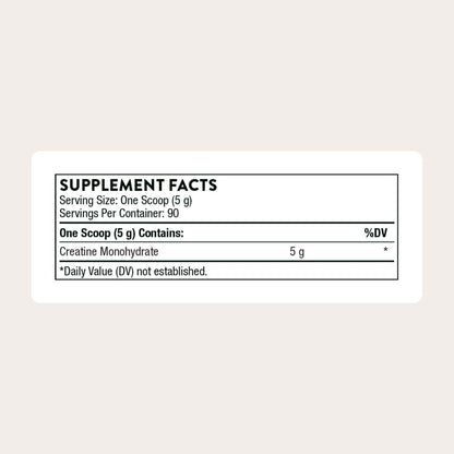 THORNE Creatine - Micronized Creatine Monohydrate Powder for Muscle & Focus | NSF Certified for Sport | Unflavored | 5 g per Serving | 90 Servings - Calm Era