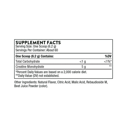 THORNE Creatine – Micronized Creatine Monohydrate Powder, Strawberry, 60 Servings | NSF Certified for Sport - Calm Era
