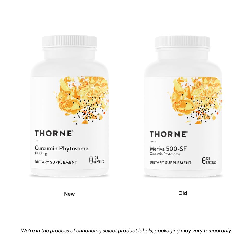 THORNE Curcumina Fitosoma Meriva 1000 mg — Clínicamente estudiado, alta absorción | 60 porciones