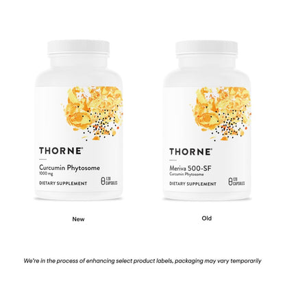 THORNE Curcumina Fitosoma Meriva 1000 mg — Clínicamente estudiado, alta absorción | 60 porciones