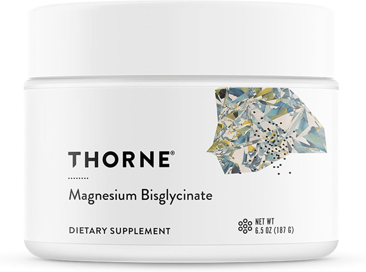 THORNE Magnesium Bisglycinate Powder – 60 Servings, 6.5 oz Jar | Sleep, Metabolism & Heart Health - Calm Era