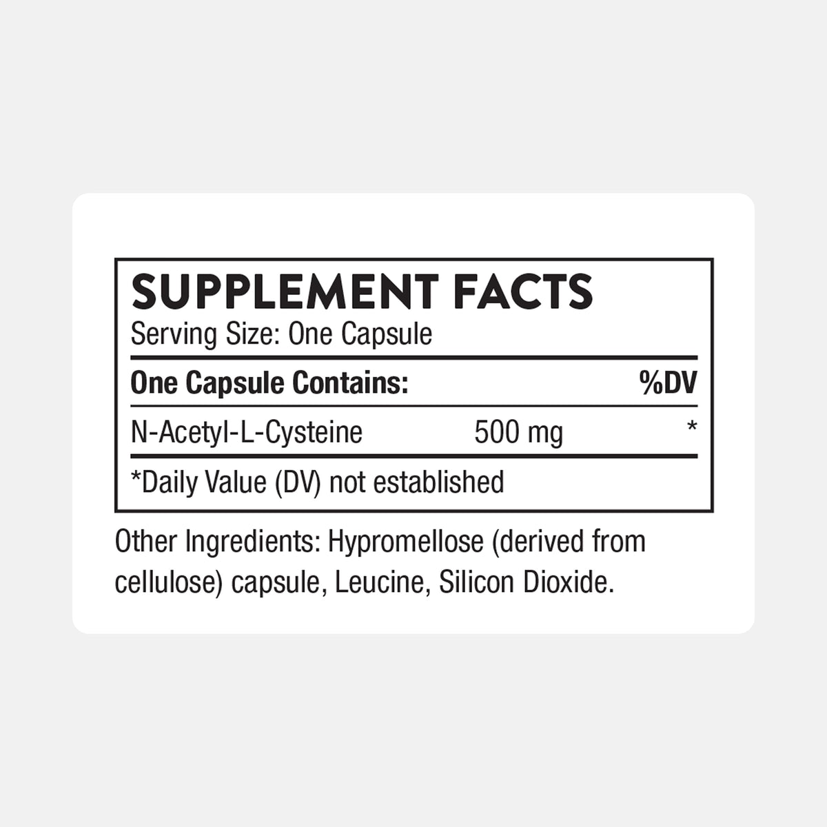 THORNE NAC 500mg – N-acetilcisteína (180 cápsulas) | Favorece la salud respiratoria, la función inmunitaria y la desintoxicación