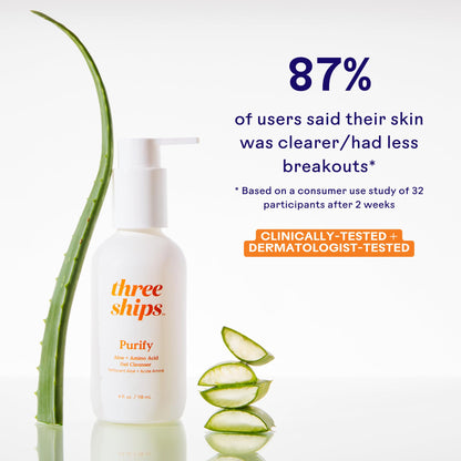 Three Ships Purify Aloe + Amino Acid Gel Cleanser - Calm Era