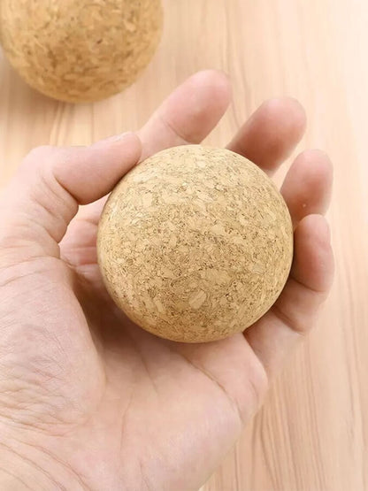 Yoga Studio - Set de 3 bolas de masaje de corcho — 4cm, 2x6cm