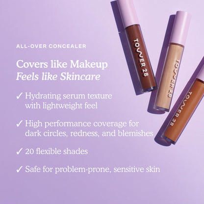 Tower 28 Swipe Serum Concealer – Hydrating Medium-Full Coverage (Shade 6.0 IE) - Calm Era