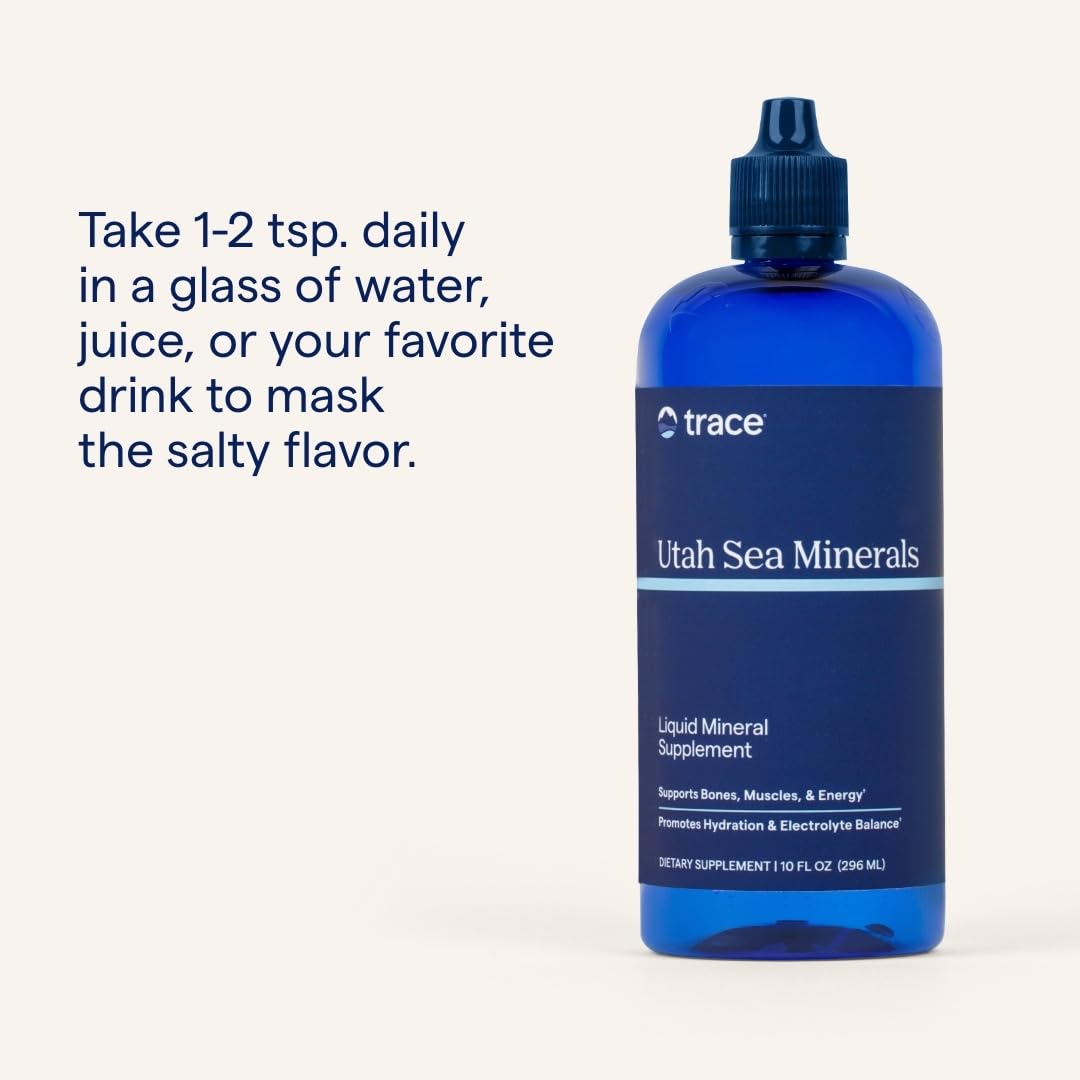 Trace Minerals Utah Sea Minerals — Iónico líquido, 16oz