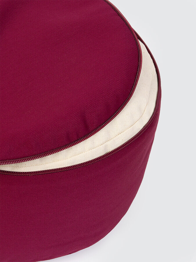 Yoga Studio Cylinder Meditation Cushion – Large | Firm Support for Seated Practice