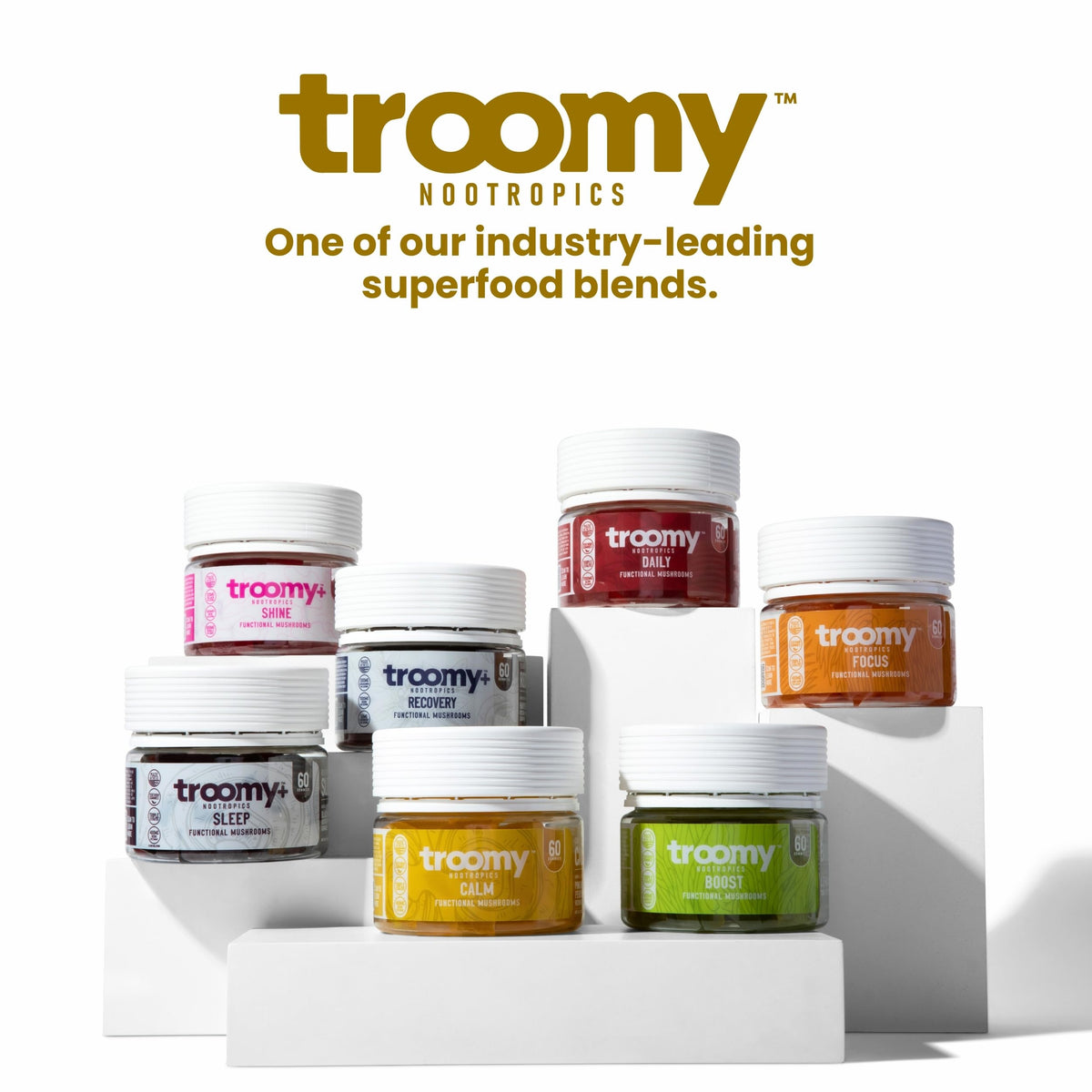 Troomy Reishi Calm Gummies — Pineapple Peach, 60ct