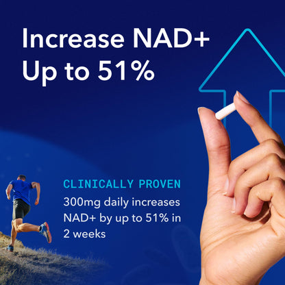 TRU NIAGEN Patented NAD+ Supplement | Nicotinamide Riboside 300mg | 30 Servings | 2 Bottles