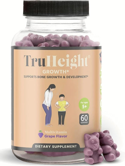 Gomitas de crecimiento TruHeight (uva) – Apoyo natural para el crecimiento de niños y adolescentes