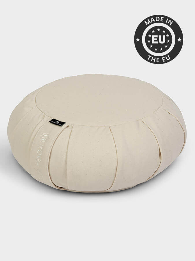 European Organic Buckwheat Zafu Round Meditation Cushion