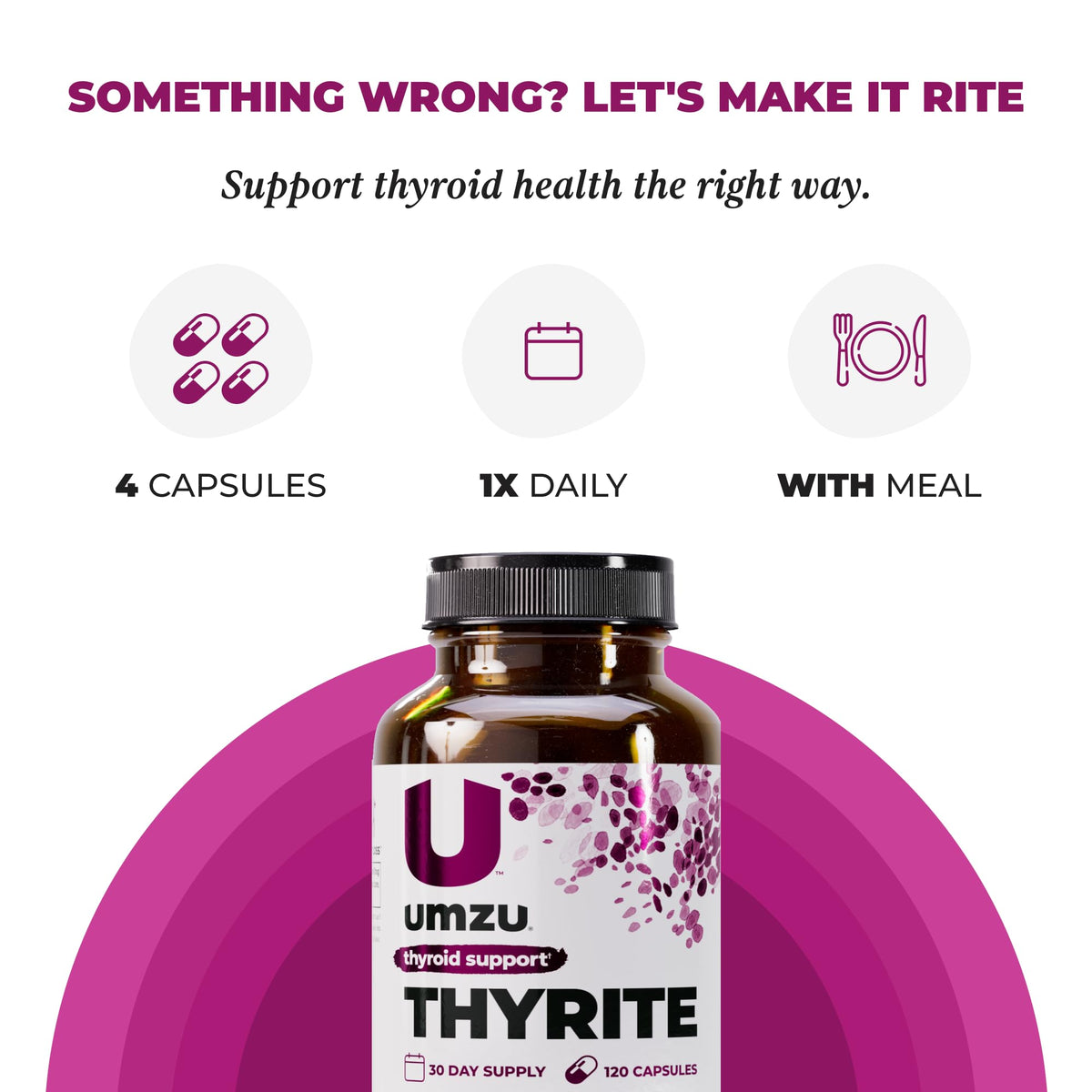 UMZU Thyrite Soporte para la Tiroides — 120 Cápsulas