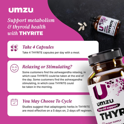UMZU Thyrite Soporte para la Tiroides — 120 Cápsulas