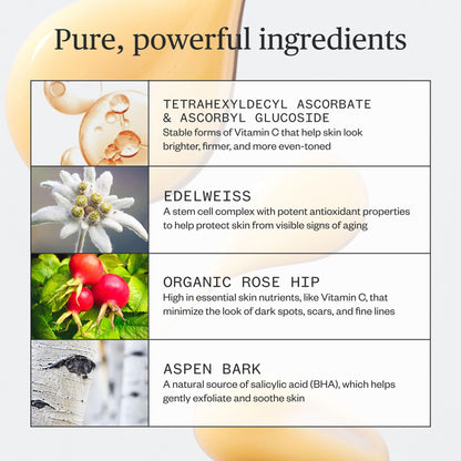 Sérum de vitamina C iluminador Ursa Major – Vegano, libre de crueldad animal, 29 ml