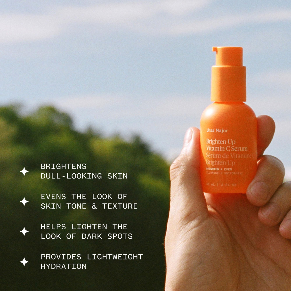 Sérum de vitamina C iluminador Ursa Major – Vegano, libre de crueldad animal, 29 ml