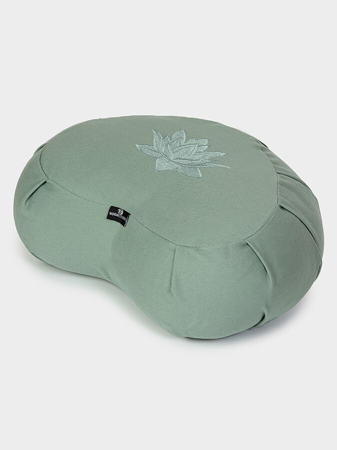 Yoga Studio Crescent Lotus Zafu Buckwheat Cushion – GOTS Organic Cotton