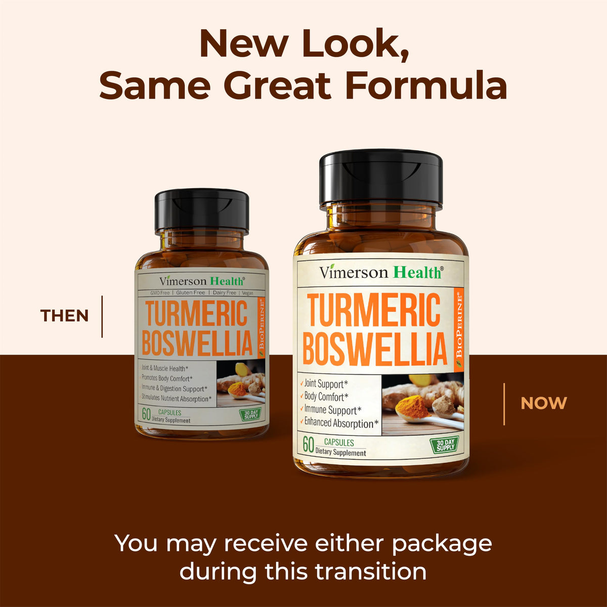Vimerson Health Turmeric Curcumin with Boswellia & Ginger – 95% Curcuminoids | 2-Pack - Calm Era