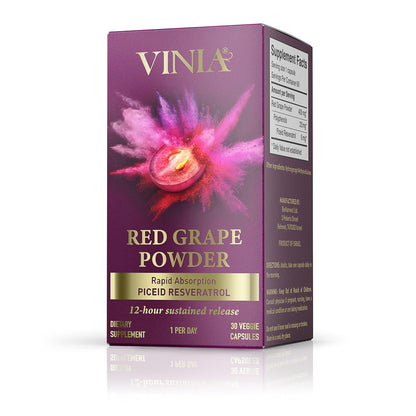 VINIA Piceid Resveratrol – Blood Flow & Heart Health | 30 Capsules - Calm Era
