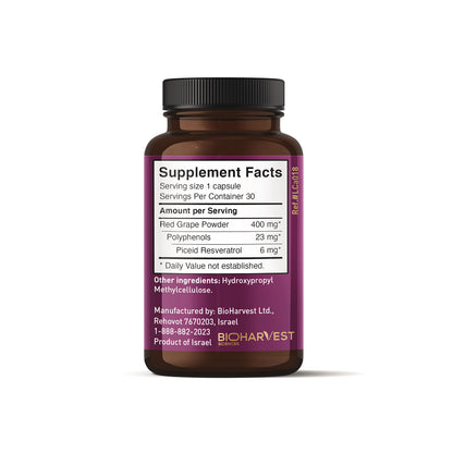 VINIA Piceid Resveratrol – Blood Flow & Heart Health | 30 Capsules - Calm Era