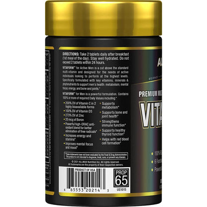 AllMax Vitaform Multivitamínico para Hombres — 60 Comprimidos