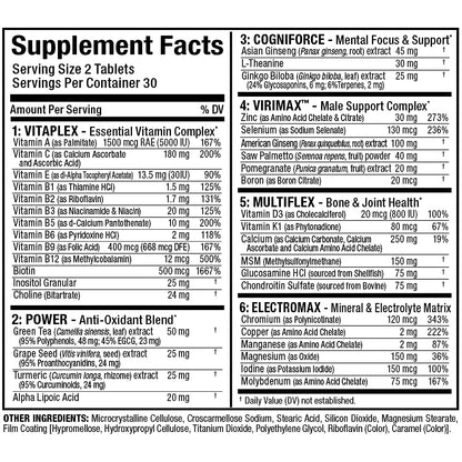 AllMax Vitaform Multivitamínico para Hombres — 60 Comprimidos