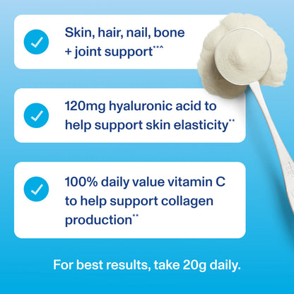 Vital Proteins Collagen Peptides Advanced with Hyaluronic Acid & Vitamin C – 20oz, 27 Servings - Calm Era