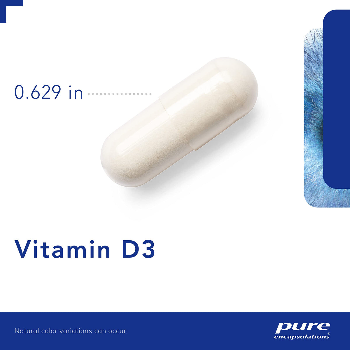 Pure Encapsulations Vitamina D3 25mcg (1000 UI) — 30 Cápsulas
